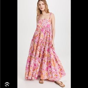 ISO: NOT FOR SALE FREE PEOPLE MAXI SLOPE DRESS BLOSSOM COMBO